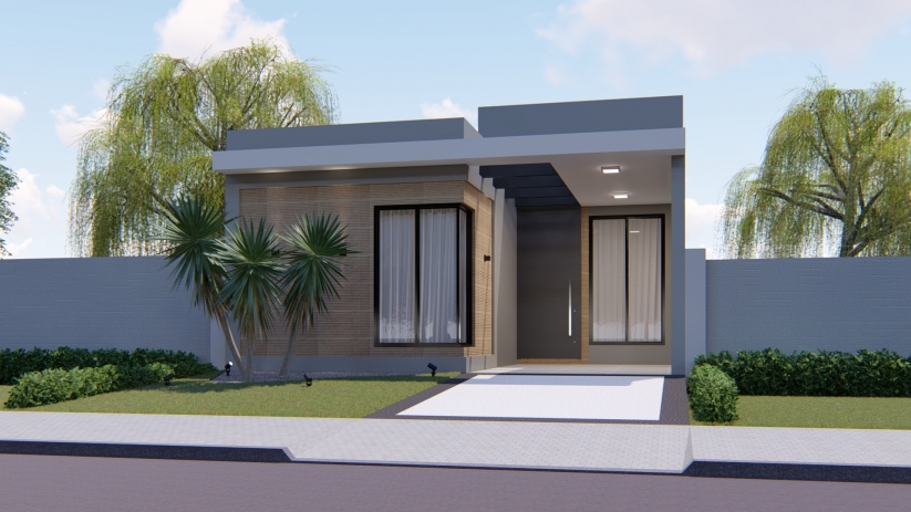 Plantas de casas pequenas com 3 dormitórios