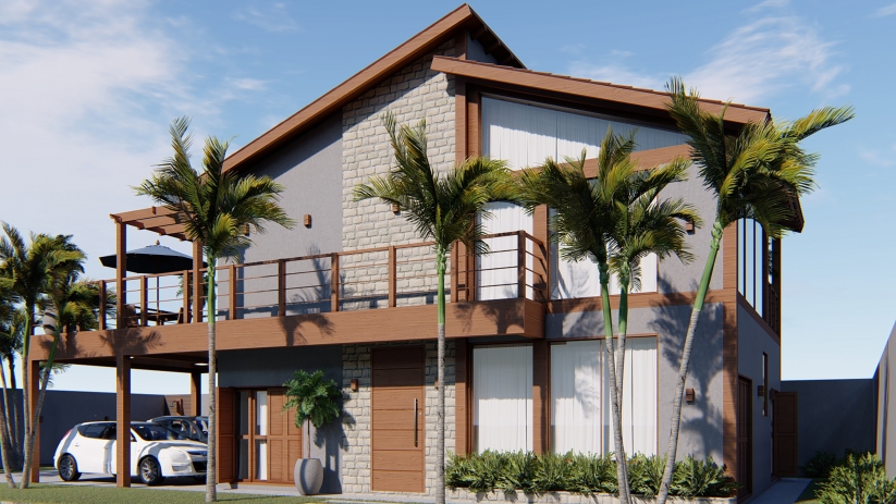 Plantas de casas com sala de jantar integrada