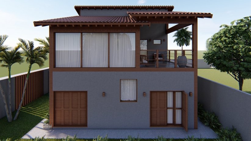 Plantas de casas sobrado com lavanderia