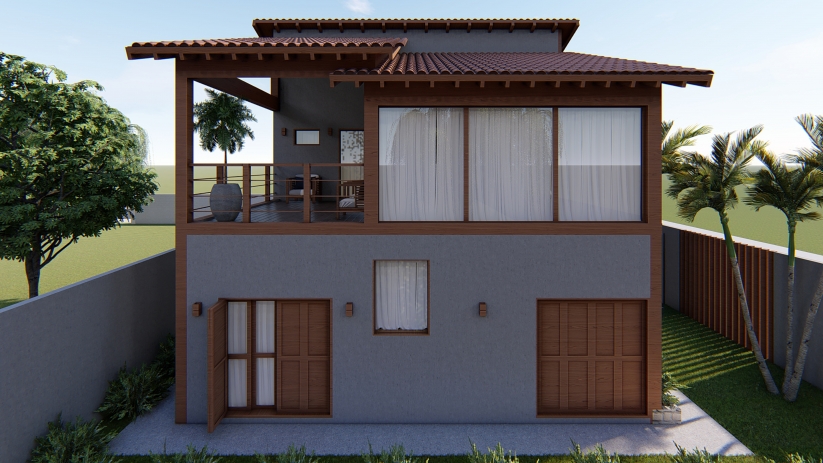 Projetos de casas sobrado com lavanderia