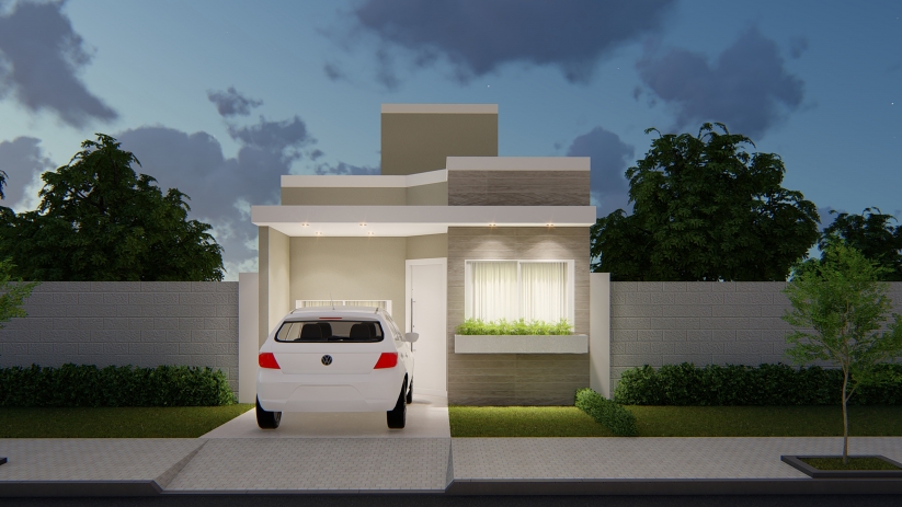 Projetos de casas pequenas com ambientes integrados