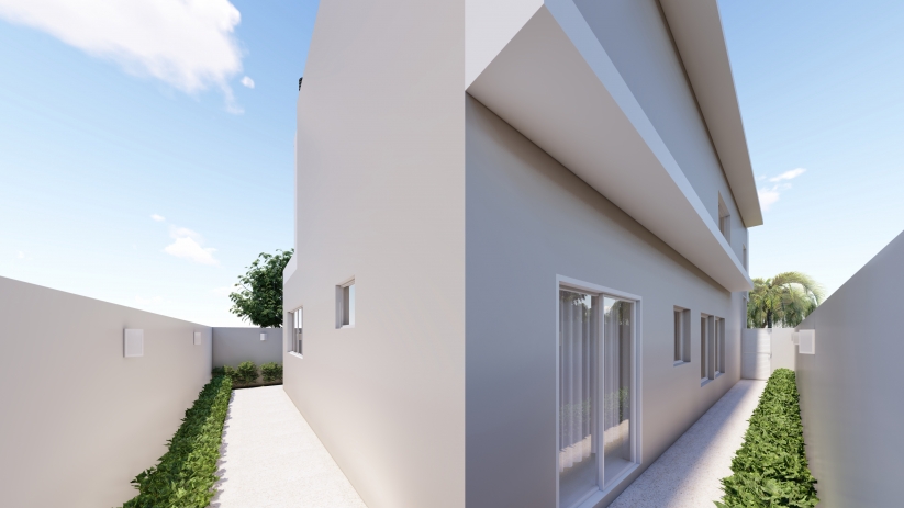Plantas de casas com piscina e jardim