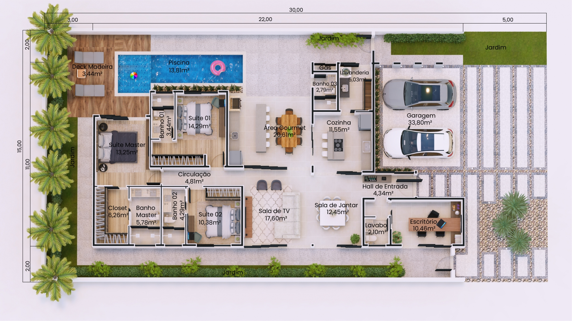 Projeto pequeno e moderno - Projetos de Casas, Modelos de Casas e