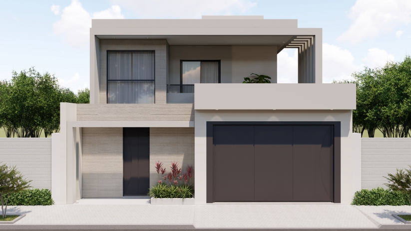 Plantas de casas com fachada imponente