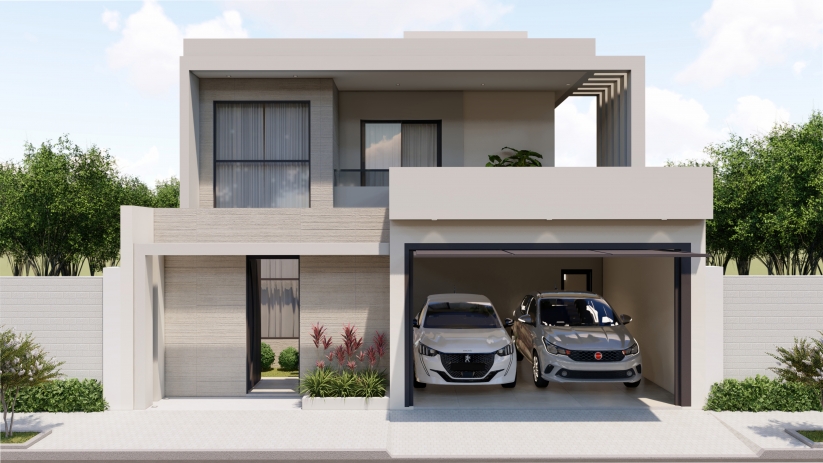Projetos de casas sobrado com área gourmet
