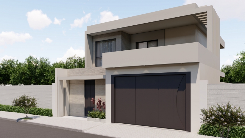 Projetos de casa sobrado com telhado embutido