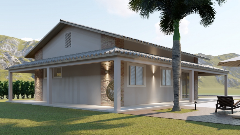 Plantas de casas com varanda e suíte