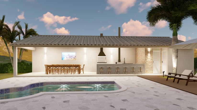 Plantas de casas de chácara com terreno grande