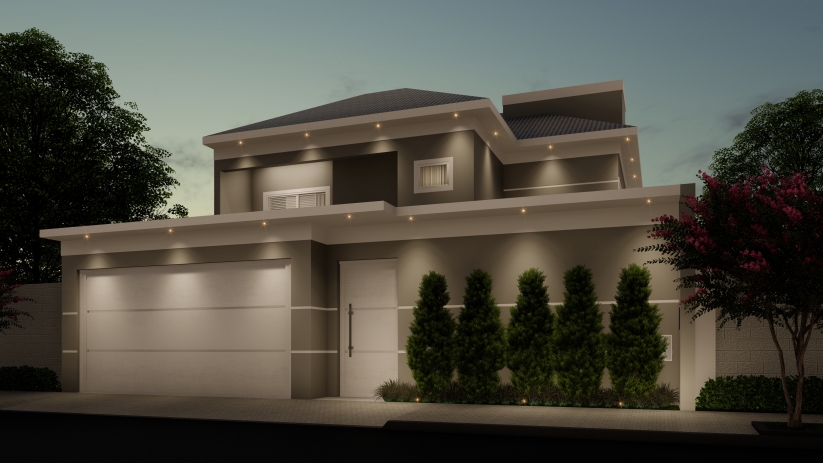 Planta de Sobrado com Closet