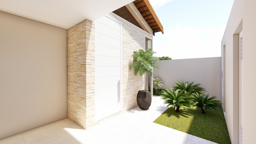 Plantas de casas com jardim e quintal