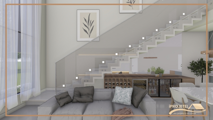 Projetos de casas com ambientes integrados