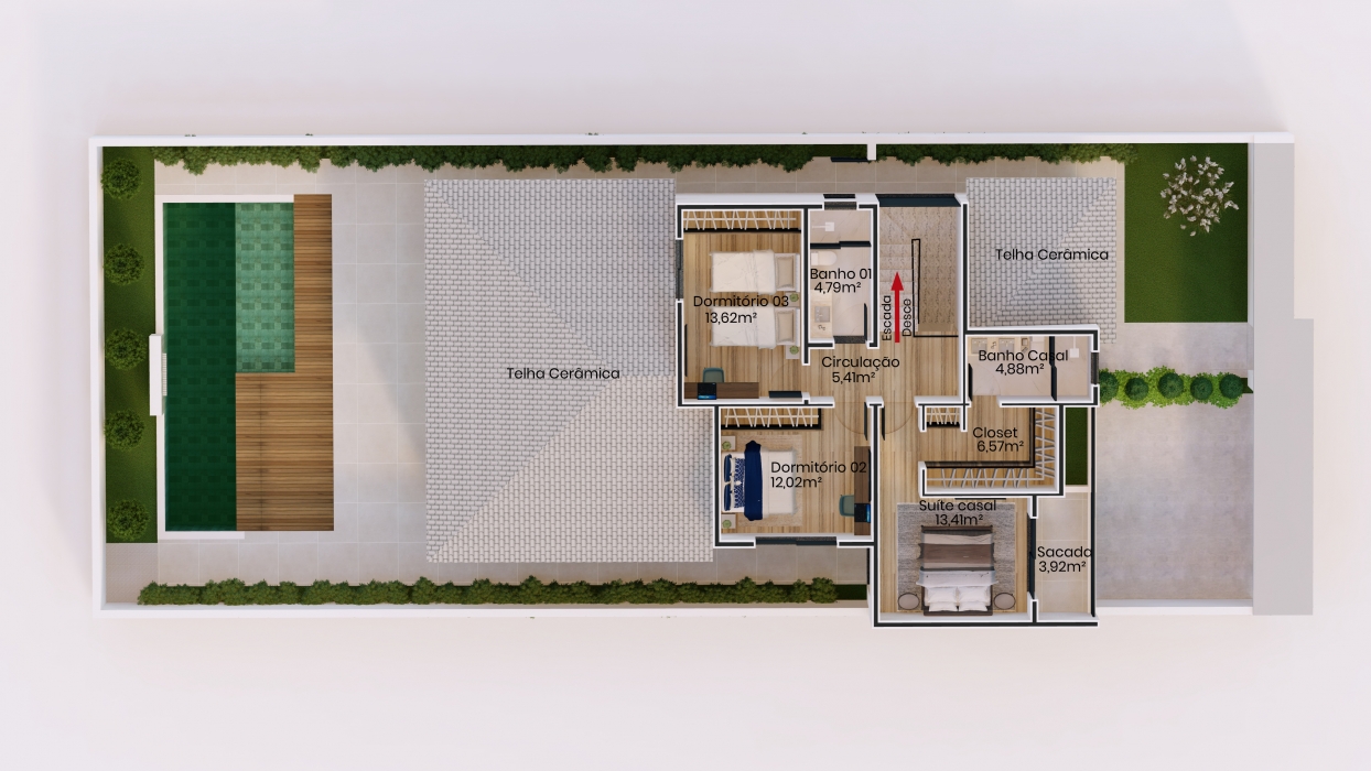 Planta de Sobrado Clássico