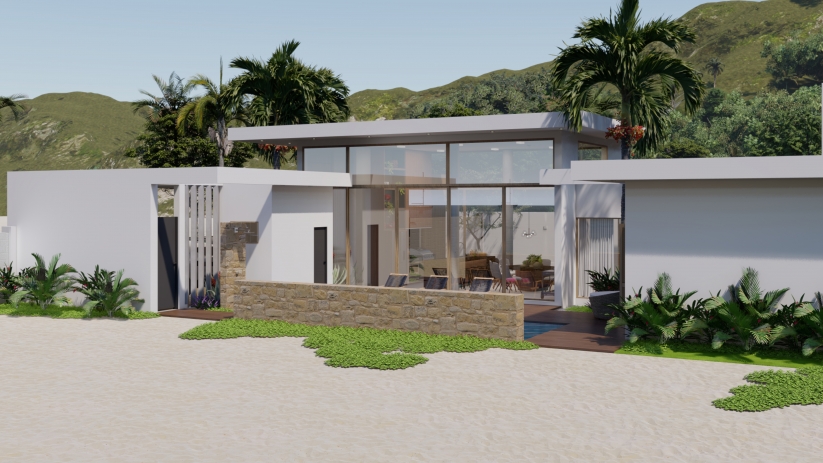 Projeto de casa na praia