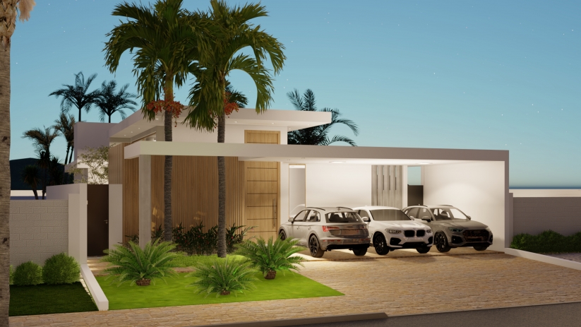 Plantas de casas térreas cozinha integrada