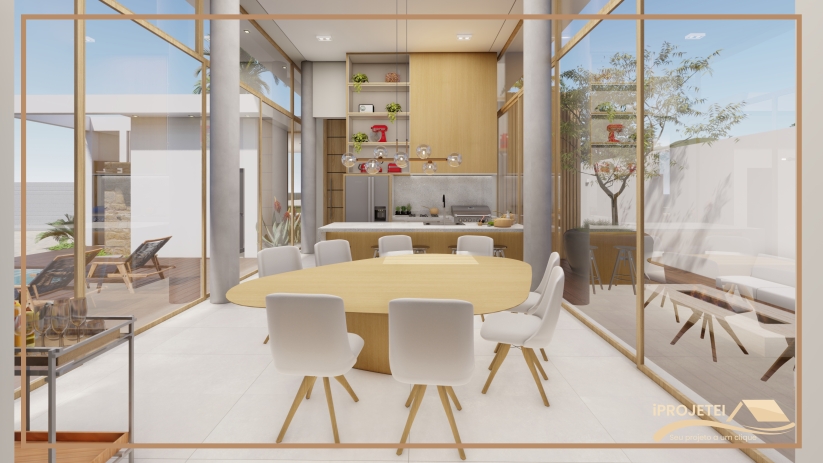 Plantas de casas com cores clean