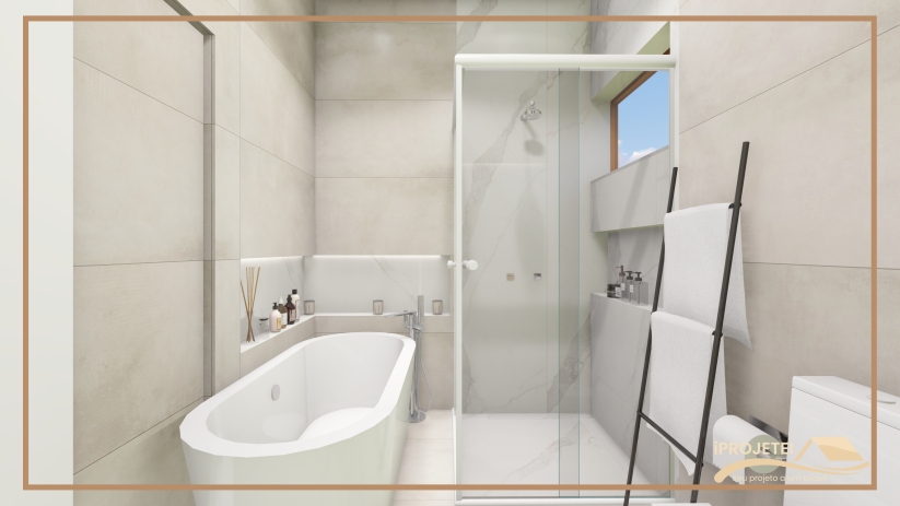 Modelos de casas com suíte com closet