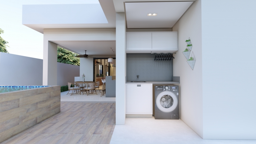 Projetos de casas para construir com lavanderia