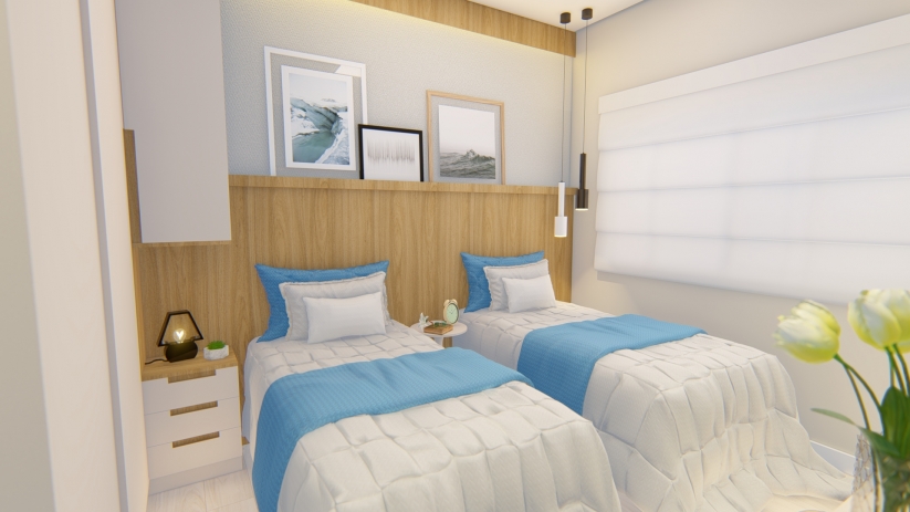 Projetos de casas para construir com dormitório planejado