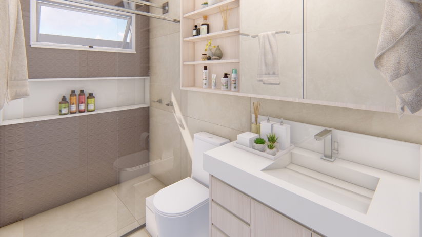 Projetos de casas com banho social