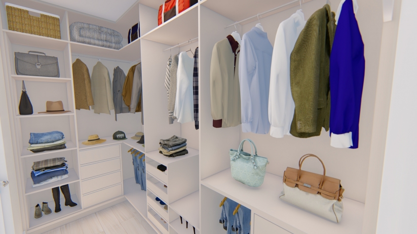 Casas para construir com suíte com closet