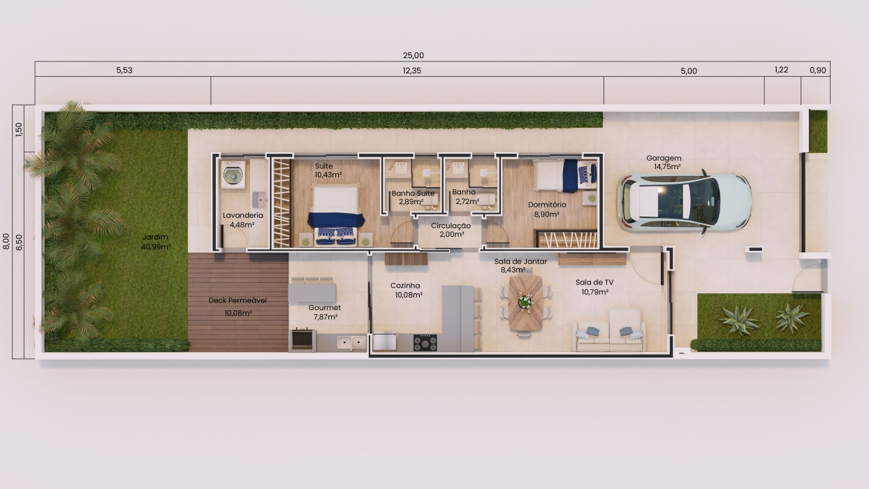 Plantas de Casas com até 100m²