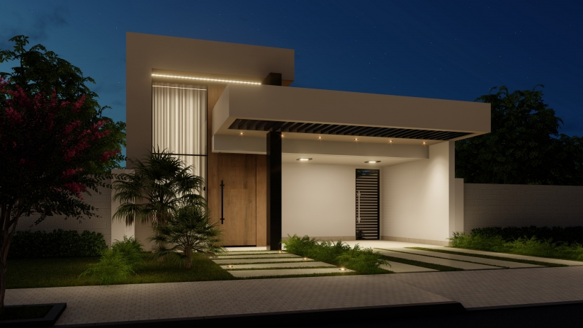 Plantas de casas com churrasqueira