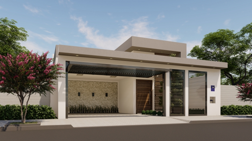 Plantas de casas com 9 metros de frete