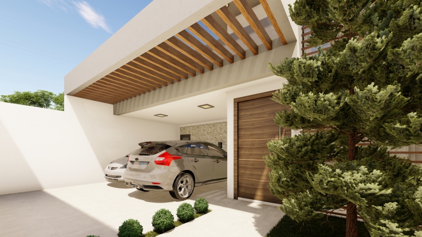 Plantas de casas com pergolado