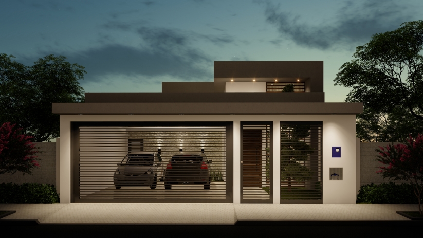 Plantas de casas com sala integrada
