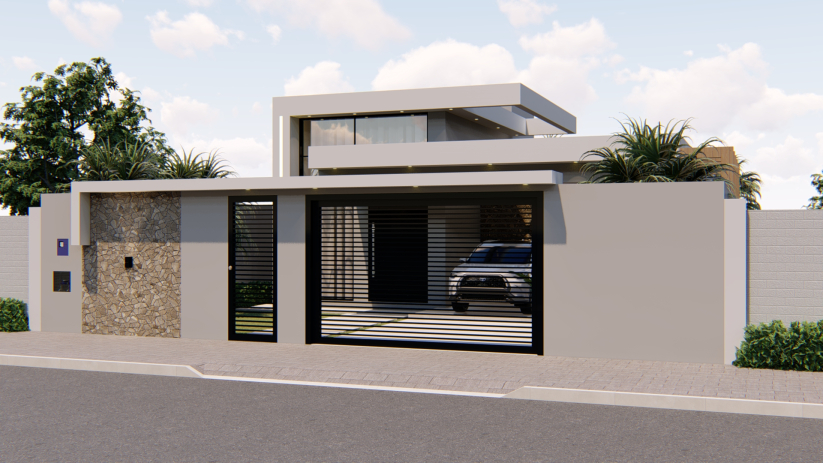 Planta de casa térrea de até 225m²