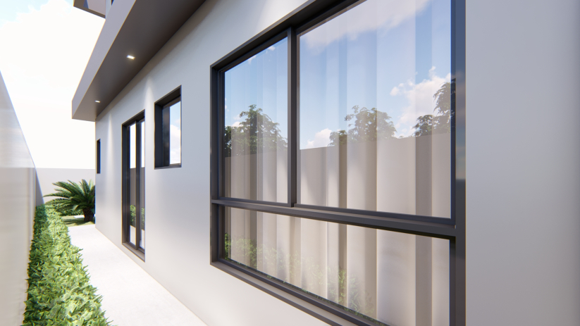 Planta de casa sobrado com terreno 10x24