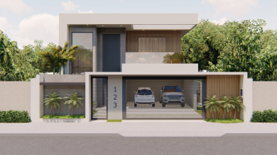 Projeto de Casa Sobrado de 223,44m²