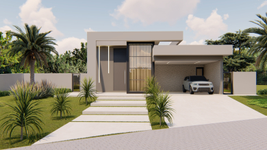 Projeto de Casa Térrea com 183m²