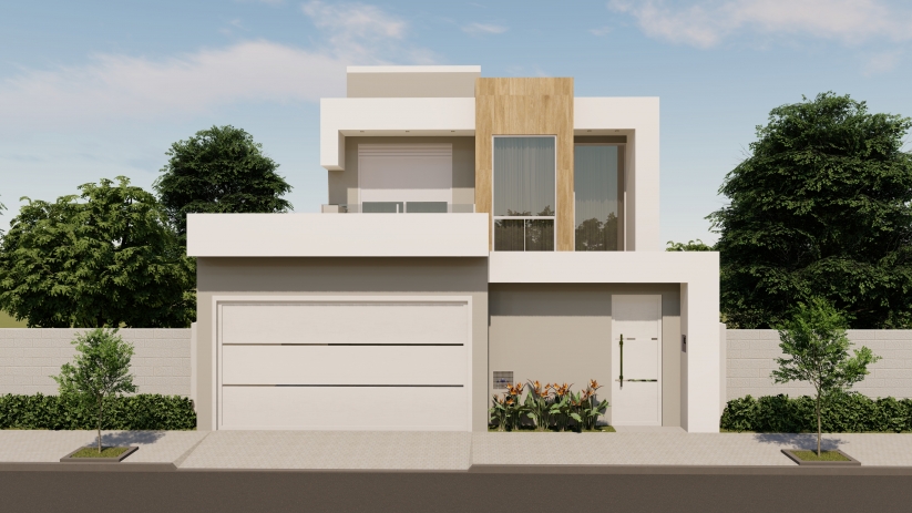 Plantas de casas sobrado com closet