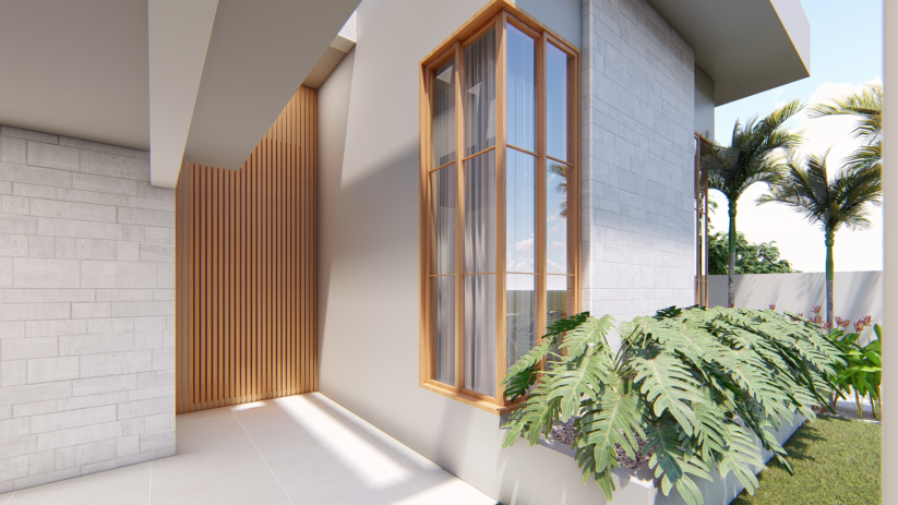 Planta de casa térrea com design diferente