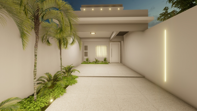 Plantas de casas com jardim