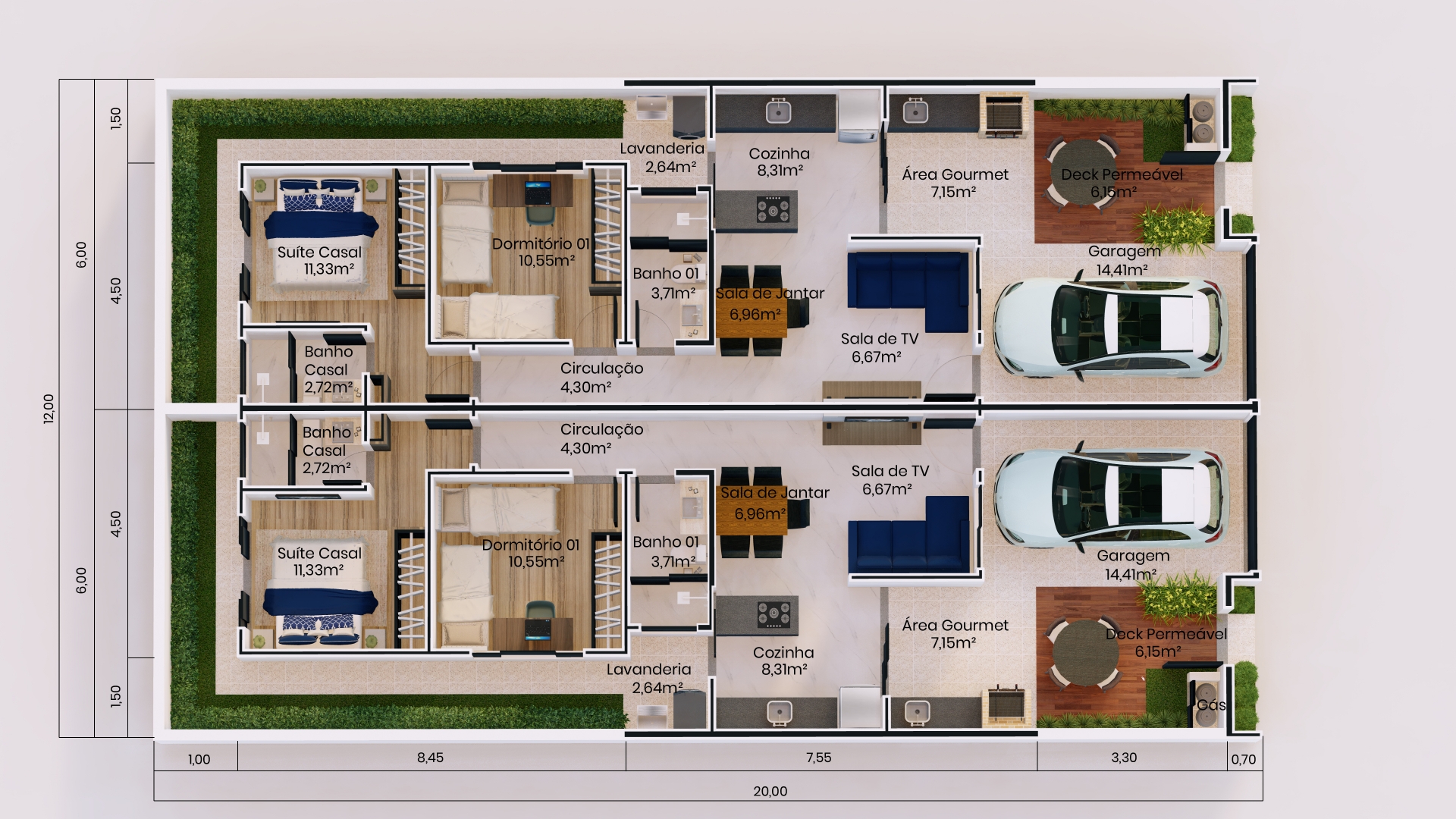 casas para alugar no cassino diária