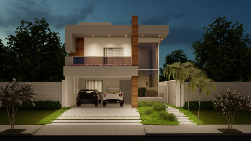 Plantas de casas com sala de tv integrada